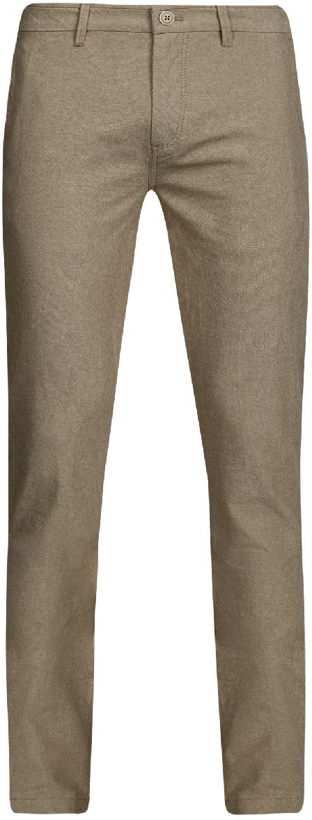 Брюки мужские oodji Lab, цвет: коричневый, бежевый. 2L150095M/44310N/3733O. Размер 38-182 (46-182)2L150095M/44310N/3733O Брюки мужские oodji Lab, цвет: коричневый, бежевый. 2L150095M/44310N/3733O. Размер 38-182 (46-182)2L150095M/44310N/3733OМужские брюки oodji Lab выполнены из высококачественного материала. Модель-слим стандартной посадки застегивается на пуговицу в поясе и ширинку на застежке-молнии. Пояс имеет шлевки для ремня. Спереди брюки дополнены втачными карманами, сзади - прорезными на пуговицах.