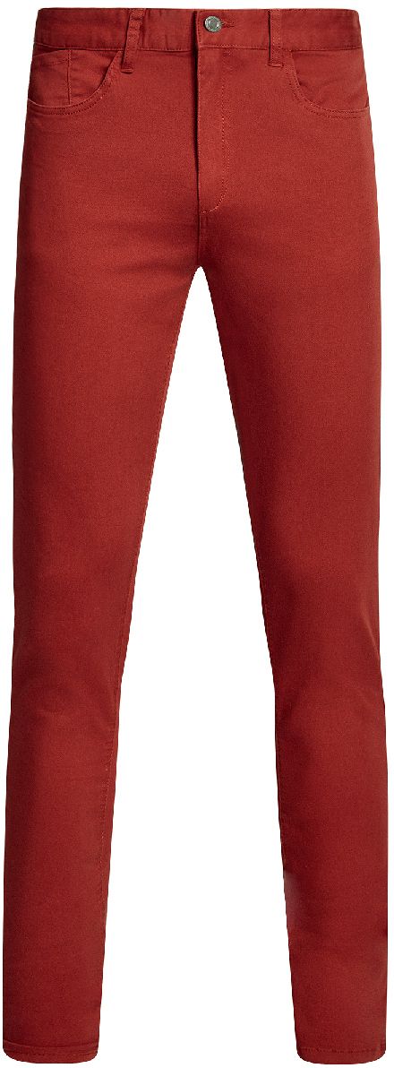 Брюки мужские oodji Basic, цвет: красный. 2B120007M/39622N/4500N. Размер 40-182 (48-182)2B120007M/39622N/4500N Брюки мужские oodji Basic, цвет: красный. 2B120007M/39622N/4500N. Размер 40-182 (48-182)2B120007M/39622N/4500NСтильные мужские брюки oodji Basic изготовлены из высококачественного материала. Модель на талии застегивается на металлическую пуговицу, а также имеют ширинку на застежке-молнии и шлевки для ремня. Спереди модель дополнена двумя втачными карманами и одним небольшим накладным кармашком, а сзади - двумя большими накладными карманами. Эти модные и в тоже время удобные брюки помогут вам создать оригинальный современный образ.