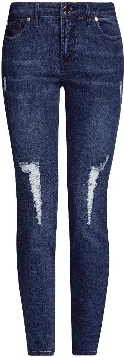 Джинсы женские oodji Ultra, цвет: темно-синий джинс. 12103155/43322/7900W. Размер 26-32 (42-32)12103155/43322/7900W Джинсы женские oodji Ultra, цвет: темно-синий джинс. 12103155/43322/7900W. Размер 26-32 (42-32)12103155/43322/7900WЖенские укороченные джинсы oodji Ultra выполнены из высококачественного материала. Зауженная модель средней посадки по поясу застегиваются на пуговицу и имеют ширинку на застежке-молнии, а также шлевки для ремня. Джинсы имеют классический пятикарманный крой: спереди - два втачных кармана и один маленький накладной, а сзади - два накладных кармана. Модель оформлена потертостями.