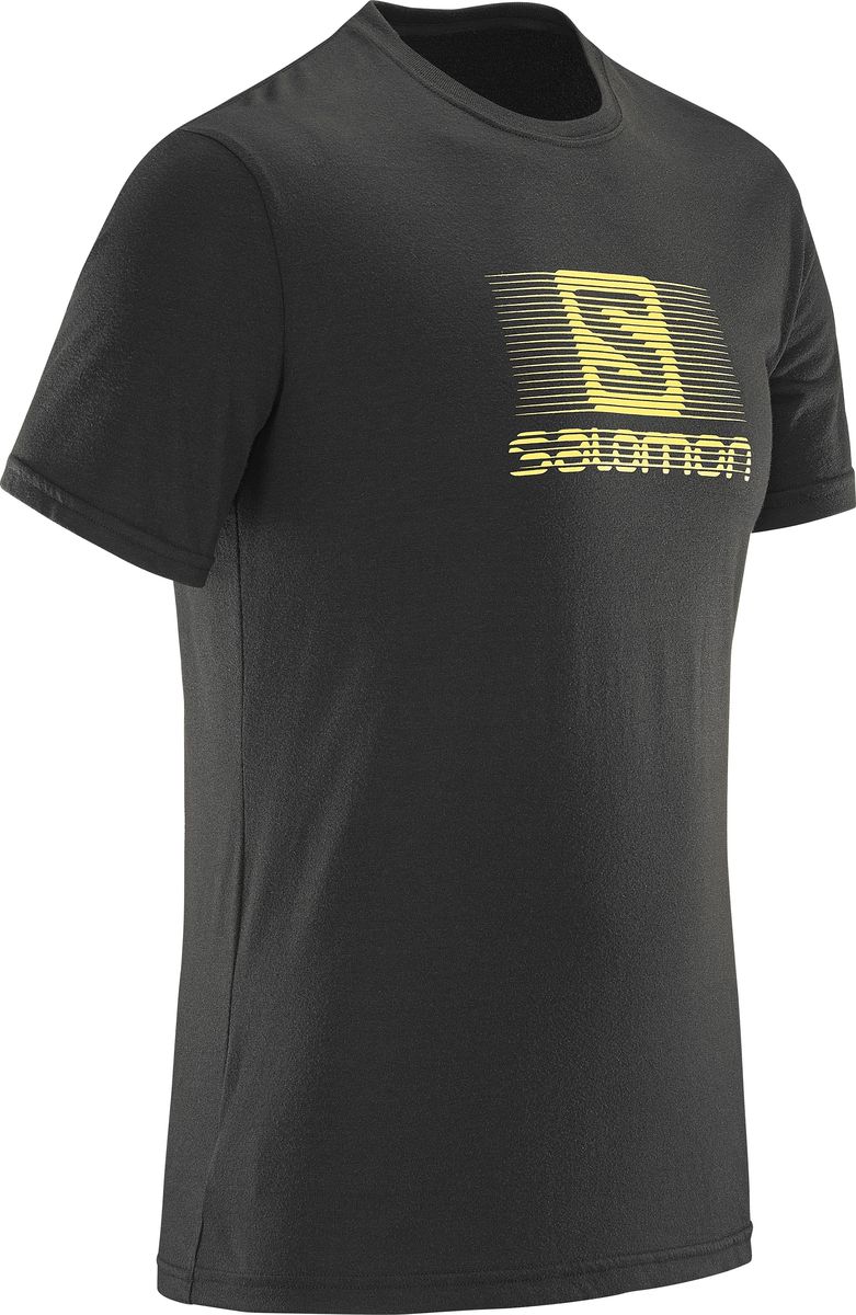 Футболка мужская Salomon Blend Logo SS Tee, цвет: черный. L39373700. Размер S (44/46)L39373700 Футболка мужская Salomon Blend Logo SS Tee, цвет: черный. L39373700. Размер S (44/46)L39373700В жаркую или прохладную погоду легкая и удобная футболка Salomon Blend Logo SS Tee с коротким рукавом, изготовленная из дышащих тканей — полиэстера и хлопка, сохранит комфорт весь день напролет. Уникальное покрытие с логотипом демонстрирует вашу приверженность бренду.