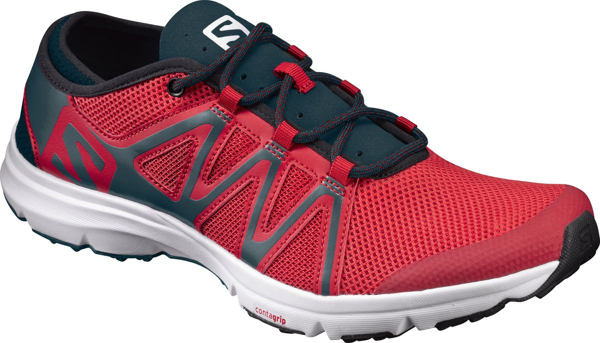Кроссовки мужские Salomon Crossamphibian Swift, цвет: красный, темно-синий. L39471100. Размер 10,5 (44)L39471100 Кроссовки мужские Salomon Crossamphibian Swift, цвет: красный, темно-синий. L39471100. Размер 10,5 (44)L39471100Мужские кроссовки от Salomon - прекрасно дополнят ваш спортивный образ. Модель, выполненная из искусственной кожи и сетчатого текстиля, дарит комфорт и легкость во время ходьбы или бега. Верх изделия оформлен эластичной шнуровкой, которая надежно фиксирует обувь на ноге. Подкладка из текстиля, обеспечит комфорт и уют вашим ногам. На заднике и язычке, кроссовки декорированы логотипом бренда. Рифленая подошва обеспечит прочное сцепление с любой поверхностью. В таких кроссовках вашим ногам будет комфортно и уютно.
