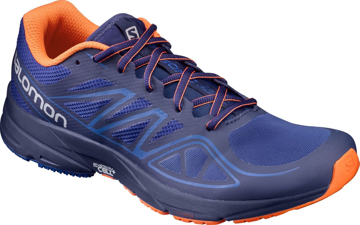 Кроссовки для бега мужские Salomon Sonic Aero, цвет: синий. L39349300. Размер 11 (44,5)L39349300 Кроссовки для бега мужские Salomon Sonic Aero, цвет: синий. L39349300. Размер 11 (44,5)L39349300Мужские кроссовки от Salomon - это беговые кроссовки, позволяющие поддерживать скорость и выносливость на максимальном уровне. Модель, выполненная из высококачественного материала, дарит комфорт и легкость во время ходьбы или бега. Верх изделия оформлен шнуровкой, которая надежно фиксирует обувь на ноге. Подкладка и стелька, изготовленные из текстиля, обеспечат комфорт и уют вашим ногам. На заднике и язычке, кроссовки декорированы логотипом бренда. Рифленая подошва обеспечит прочное сцепление с любой поверхностью.
