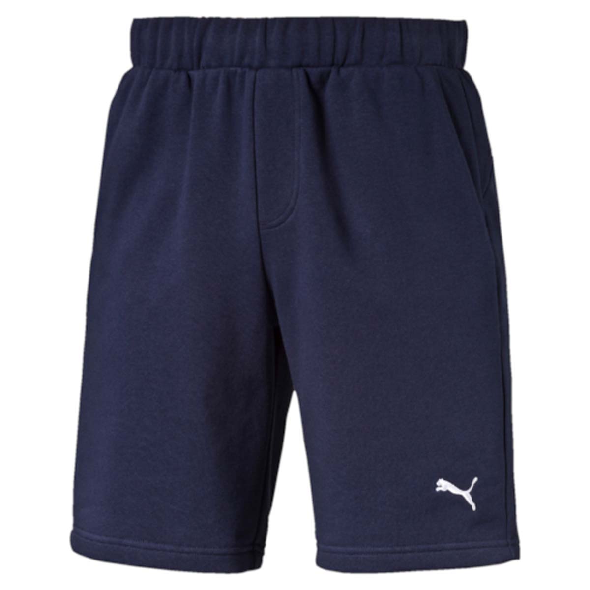 Шорты мужские Puma Ess Sweat Shorts 9, цвет: синий. 838260_06. Размер S (46/48)838260_06 Шорты мужские Puma Ess Sweat Shorts 9, цвет: синий. 838260_06. Размер S (46/48)838260_06Шорты ESS Sweat Shorts 9, выполненные из хлопка и полиэстера, прекрасно подойдут для ежедневного использования, а также для тренировок. Шорты декорированы вышитым логотипом PUMA. Среди других отличительных особенностей изделия - пояс из его основного материала с продернутым затягивающимся шнуром, карманы в швах, а также нашитая сверху задняя кокетка для лучшей посадки по фигуре.