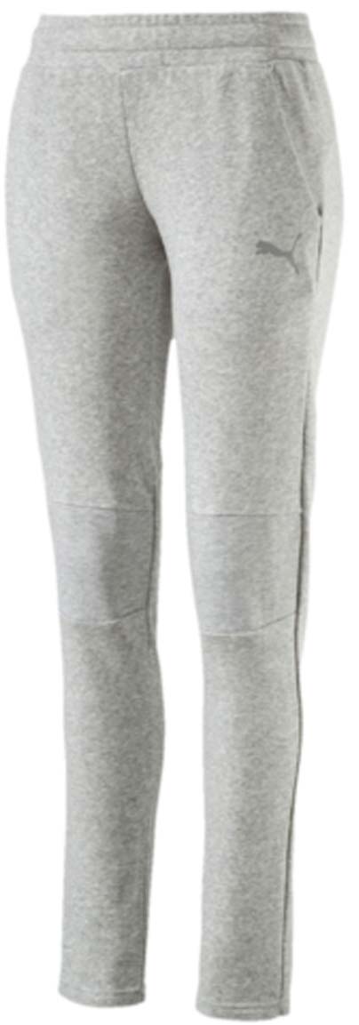 Брюки спортивные женские Puma Swagger Pants W, цвет: серый. 590750_04. Размер M (44/46)590750_04 Брюки спортивные женские Puma Swagger Pants W, цвет: серый. 590750_04. Размер M (44/46)590750_04Женские спортивные брюки Swagger Pants W выполнены из хлопка с добавлением полиэстера. Модель имеет пояс с внутренней утяжкой, благодаря чему хорошо садится на талию. Для удобства предусмотрены боковые карманы с сетчатой подкладкой. На коленях также имеется сетчатая вставка. Брюки декорированы логотипом PUMA из светоотражающего материала, нанесенным методом термопечати. Изделие имеет стандартную посадку.