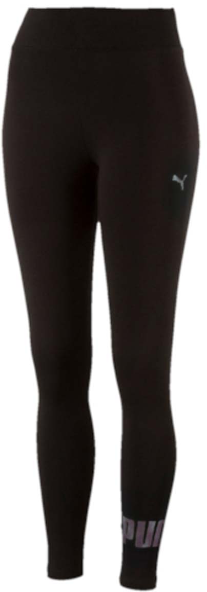 Леггинсы женские Puma ESS No.1 Leggings W, цвет: черный, серый. 838422_13. Размер XL (48/50)838422_13 Леггинсы женские Puma ESS No.1 Leggings W, цвет: черный, серый. 838422_13. Размер XL (48/50)838422_13Леггинсы ESS No.1 Leggings W выполнены из хлопка с добавлением эластана. Благодаря приятной на ощупь ткани, тренироваться в них будет очень комфортно. Модель имеет фасон в обтяжку по фигуре. Пояс выполнен из основного материала изделия. Леггинсы декорированы прорезиненным логотипом PUMA, а также вышитой фирменной символикой PUMA.