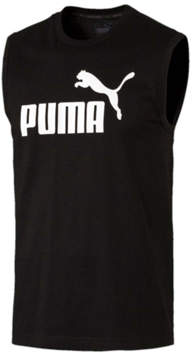 Майка мужская Puma ESS No.1 SL Tee, цвет: черный. 838240_01. Размер L (50/52)838240_01 Майка мужская Puma ESS No.1 SL Tee, цвет: черный. 838240_01. Размер L (50/52)838240_01Майка ESS No.1 SL Tee выполнена из хлопка с высокофункциональной технологией dryCELL, которая отводит влагу, поддерживает тело сухим и гарантирует максимальный комфорт. Майка имеет круглый вырез горловины. Среди других отличительных особенностей изделия - отделка пройм собственным материалом изделия и тесьмой сзади по вороту с фирменной символикой. Модель декорирована крупным прорезиненным логотипом PUMA.