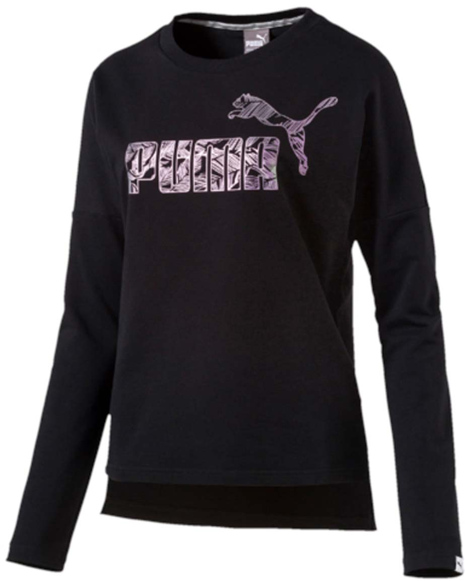 Свитшот женский Puma SWAN Crew W, цвет: черный. 59136601. Размер XS (40/42)59136601 Свитшот женский Puma SWAN Crew W, цвет: черный. 59136601. Размер XS (40/42)59136601Свитшот женский SWAN Crew W изготовлен из хлопка с добавлением полиэстера и эластана. Высокофункциональная технология dryCELL отводит влагу, поддерживает тело сухим и гарантирует комфорт. Ворот с внутренней стороны отделан тесьмой из светоотражающего материала с фирменной символикой. Закругленный подол, удлиненный сзади, надежно прикрывает поясницу. Изделие имеет стандартную посадку, но при этом заниженные плечевые швы создают иллюзию свободного покроя. Модель декорирована набивным графическим рисунком, меняющим свой цвет.