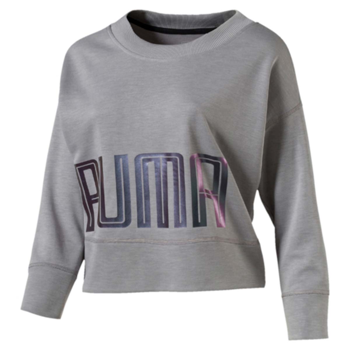 Свитшот женский Puma Yogini Pullover, цвет: серый. 51512502. Размер XS (40/42)51512502 Свитшот женский Puma Yogini Pullover, цвет: серый. 51512502. Размер XS (40/42)51512502Свитшот женский Yogini Pullover изготовлен из полиэстера с добавлением вискозы и водоотталкивающей финишной биопропиткой. Модель изготовлена с использованием высокофункциональной технологии warmCell, которая благодаря дышащим свойствам материала удерживает тепло и сохраняет оптимальную температуру вашего тела даже в холодную погоду. Дополнительные удобства создает укороченный силуэт и стачная кокетка на спине, которая помогает создать интересный образ и способствует максимальной свободе движений. Модель станет отличным дополнением к любому наряду спортивного стиля. На груди имеется крупный переливчатый логотип PUMA.
