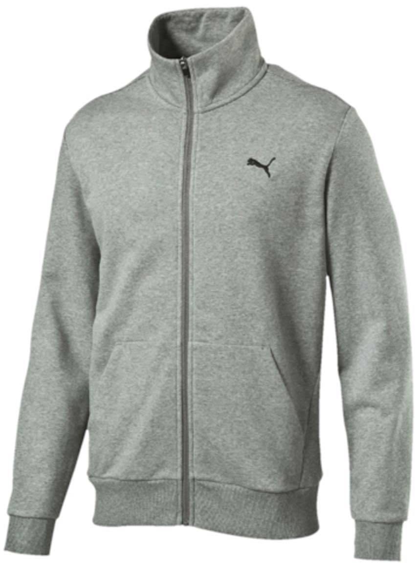Толстовка мужская Puma ESS Sweat Jacket TR, цвет: серый. 838254_03. Размер M (48/50)838254_03 Толстовка мужская Puma ESS Sweat Jacket TR, цвет: серый. 838254_03. Размер M (48/50)838254_03Толстовка мужская ESS Sweat Jacket TR изготовлена из хлопка с добавлением полиэстера. Модель снабжена застежкой-молнией. Спереди расположены 2 накладных кармана. Толстовка имеет воротник-стойку и стандартные длинные рукава. Среди других отличительных особенностей изделия - отделка тесьмой сзади по вороту с фирменной символикой, а также отделка манжет и подола трикотажем в резинку, вышитый логотип PUMA слева на груди. Изделие отлично подойдет для прогулок и повседневного использования, а также для занятий спортом.