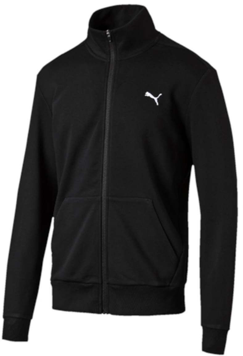 Толстовка мужская Puma ESS Sweat Jacket TR, цвет: черный. 838254_01. Размер XL (52/54)838254_01 Толстовка мужская Puma ESS Sweat Jacket TR, цвет: черный. 838254_01. Размер XL (52/54)838254_01Толстовка мужская ESS Sweat Jacket TR изготовлена из хлопка с добавлением полиэстера. Модель снабжена застежкой-молнией. Спереди расположены 2 накладных кармана. Толстовка имеет воротник-стойку и стандартные длинные рукава. Среди других отличительных особенностей изделия - отделка тесьмой сзади по вороту с фирменной символикой, а также отделка манжет и подола трикотажем в резинку, вышитый логотип PUMA слева на груди. Изделие отлично подойдет для прогулок и повседневного использования, а также для занятий спортом.