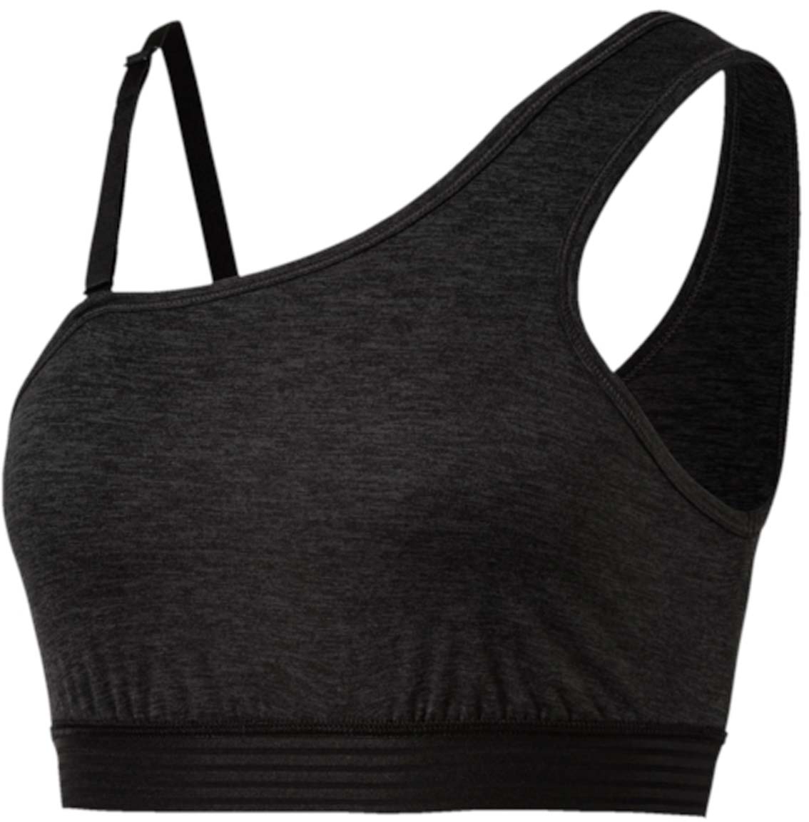 Топ-бра для йоги Puma YOGINI One Shoulder, цвет: антрацитовый. 515149_01. Размер S (42/44)515149_01 Топ-бра для йоги Puma YOGINI One Shoulder, цвет: антрацитовый. 515149_01. Размер S (42/44)515149_01Этот топ оригинального ассиметричного фасона и лаконичного дизайна изготовлен с использованием высокофункциональной технологии dryCELL, которая отводит влагу, поддерживает тело сухим и гарантирует комфорт во время активных тренировок и занятий спортом. Отстегивающаяся лямка через одно плечо позволяет самостоятельно менять облик изделия и при необходимости оказывает дополнительную поддержку. Топ выполнен из очень мягкого материала с небольшим приятным на ощупь начесом на изнанке, а нижний край отделан сверхэластичным материалом.
