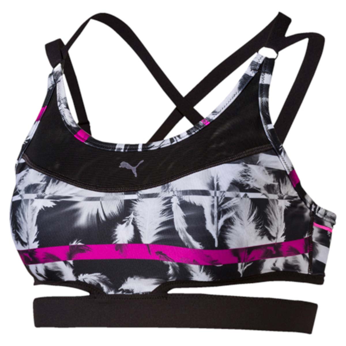 Топ-бра для фитнеса Puma PWRSHAPE Future Graphic, цвет: мультиколор. 51535801. Размер XS (40/42)51535801 Топ-бра для фитнеса Puma PWRSHAPE Future Graphic, цвет: мультиколор. 51535801. Размер XS (40/42)51535801Топ-бра PWRSHAPE Future Graphic демонстрирует инновации в области спортивного белья. Этот удобный ультралегкий топ подходит для различных тренировок. Технология dryCELL отталкивает пот с поверхности тела, и оно остается сухим даже во время выполнения интенсивных упражнений. Три отстегивающиеся лямки на спине можно отрегулировать для идеальной посадки по фигуре. Формованные чашечки прекрасно поддерживают грудь, повторяя ее форму. Вставки из сетчатого материала препятствуют перегреву. Лента под грудью из эластичного материала создает дополнительную поддержку для груди. Топ декорирован модным сплошным рисунком.