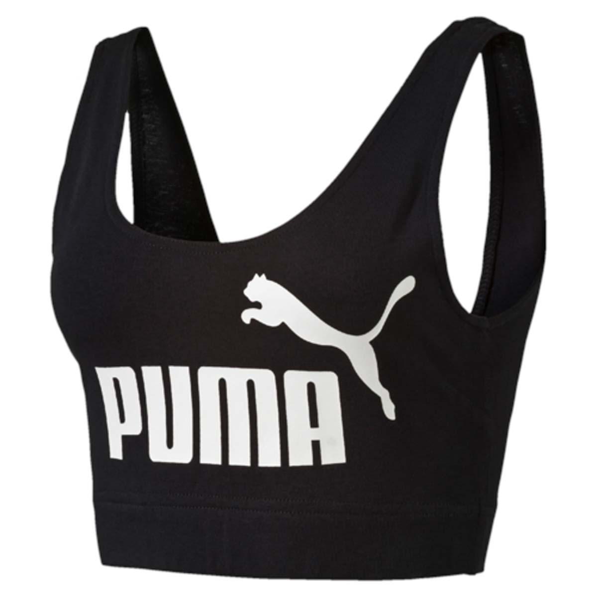 Топ-бра Puma ESS No.1 Crop Top W, цвет: черный. 59020001. Размер M (44/46)59020001 Топ-бра Puma ESS No.1 Crop Top W, цвет: черный. 59020001. Размер M (44/46)59020001Спортивный топ-бюстгальтер ESS No.1 Crop Top W изготовлен из полиэстера с добавлением эластана. Высокофункциональная технология dryCELL выводит влагу наружу, сохраняя сухость и комфорт даже при интенсивных нагрузках. Внизу топ отделан широкой тесьмой из эластичного материала. Фасон в обтяжку по фигуре. Топ плотно прилегает к телу, обеспечивая свободу движений. Перед топа декорирован прорезиненным логотипом PUMA.
