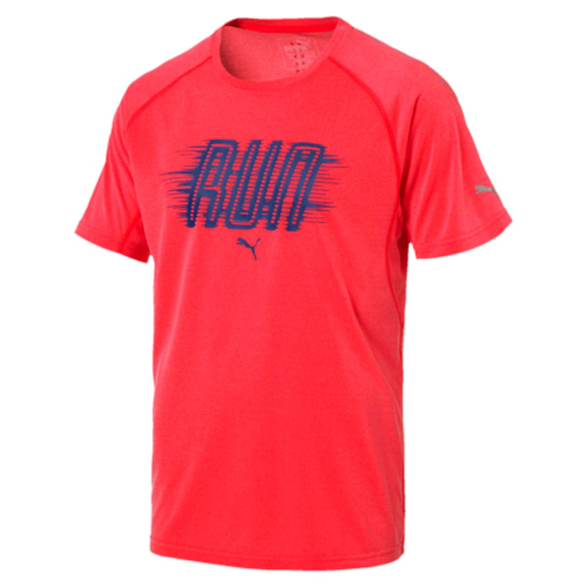 Футболка для бега мужская Puma Run S/S Tee, цвет: малиновый. 51495203. Размер XL (52/54)51495203 Футболка для бега мужская Puma Run S/S Tee, цвет: малиновый. 51495203. Размер XL (52/54)51495203Футболка Run S/S Tee изготовлена с использованием высокофункциональной технологии dryCELL, которая отводит влагу, поддерживает тело сухим и гарантирует комфорт во время активных тренировок и занятий спортом. Плоские швы не натирают кожу и обеспечивают непревзойденный комфорт. Логотип и другие декоративные элементы из светоотражающего материала позаботятся о вашей безопасности в темное время суток. Спереди на груди футболка украшена ярким графическим рисунком с надписью RUN.