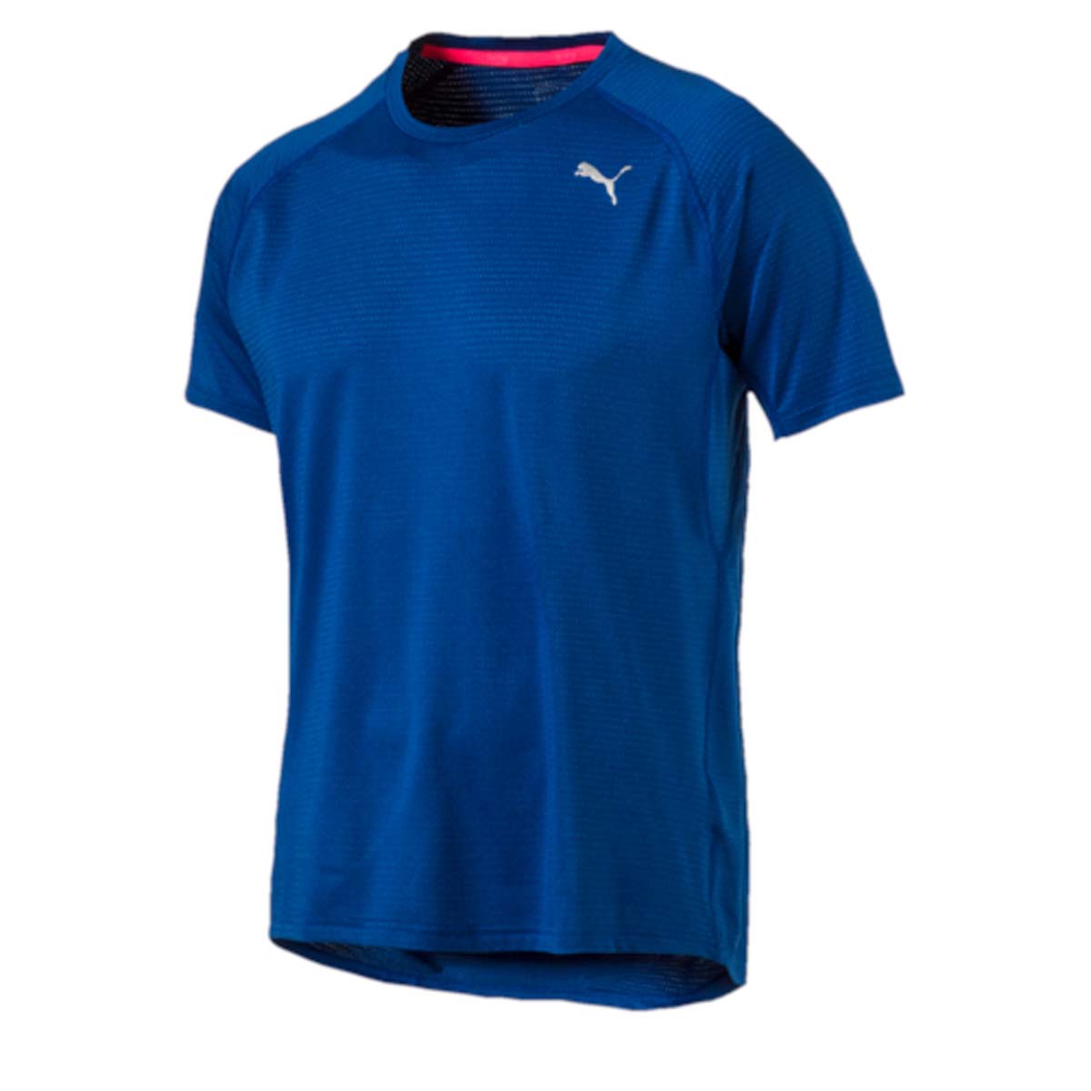 Футболка для бега мужская Puma Speed S/S Tee, цвет: синий. 51499503. Размер S (46/48)51499503 Футболка для бега мужская Puma Speed S/S Tee, цвет: синий. 51499503. Размер S (46/48)51499503Футболка Speed S/S Tee изготовлена с использованием высокофункциональной технологии dryCELL, которая отводит влагу, поддерживает тело сухим и гарантирует комфорт во время активных тренировок и занятий спортом. Она скроена таким образом, чтобы в местах наибольшего натяжения во время бега или активных движений появлялись прорези для улучшения вентиляции, отводящие от тела излишнее тепло. В то же время благодаря передовой технологии Thermo-R при переходе на шаг или остановке эти прорези закрываются, и вы не переохлаждаетесь. Плоские швы не натирают кожу и обеспечивают непревзойденный комфорт. Рукава-реглан обеспечивают полную свободу движений. Удлиненный задний подол не задирается и закрывает поясницу. Футболка декорирована спереди и сзади логотипом и другими элементами из переливающегося светоотражающего материала, благодаря чему вас хорошо видно с любого ракурса в темное время суток.