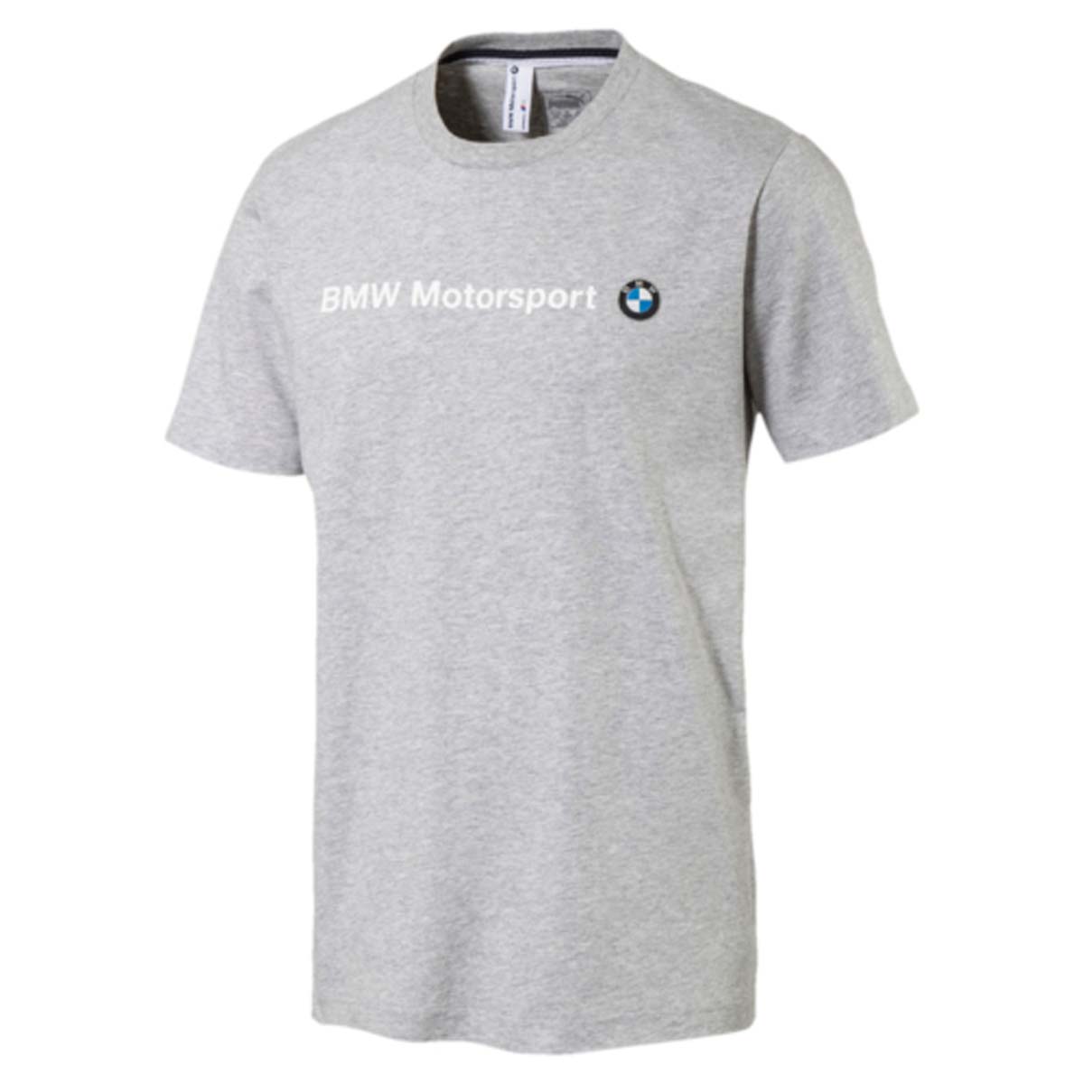 Футболка мужская Puma BMW MSP Logo Tee, цвет: серый. 572772_03. Размер M (48/50)572772_03 Футболка мужская Puma BMW MSP Logo Tee, цвет: серый. 572772_03. Размер M (48/50)572772_03Футболка BMW MSP Logo Tee декорирована надписью BMW Motorsport, нанесенным методом печати высокой плотности. Также имеется эмблема BMW из ткани. Ворот с изнанки сзади отделан двухцветной тесьмой цветов BMW. Футболка лаконична и проста в своем дизайне и подойдет для любой ситуации, включая спортивные тренировки. Мягкая хлопковая ткань приятна к телу и позволяет коже свободно дышать, что очень важно в процессе интенсивных упражнений.