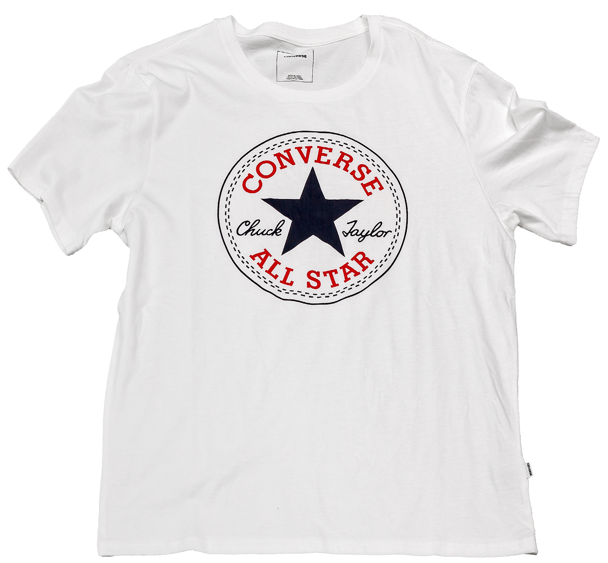 Футболка мужская Converse Core Chuck Patch Tee, цвет: белый. 10002848102. Размер S (46)10002848102 Футболка мужская Converse Core Chuck Patch Tee, цвет: белый. 10002848102. Размер S (46)10002848102Футболка Converse - оптимальный вариант для активного отдыха и повседневного использования. Модель выполнена из хлопка, что обеспечивает максимально комфортные ощущения во время использования. Крупный принт на груди придает изделию оригинальность.