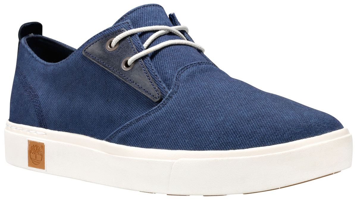 Кеды мужские Timberland Amherst Plain Toe Canvas, цвет: синий. TBLA1JH5W. Размер 10 (43)TBLA1JH5W Кеды мужские Timberland Amherst Plain Toe Canvas, цвет: синий. TBLA1JH5W. Размер 10 (43)TBLA1JH5WМужские кеды Timberland Amherst Plain Toe Canvas выполнены из канваса. Модель на классической шнуровке. Берцы дополнены кожаными накладками. Подкладка и стелька с технологией Ortholite изготовлены из текстиля. Технология Sensorflex обеспечивает максимальный комфорт. Резиновая подошва оснащена рифлением.