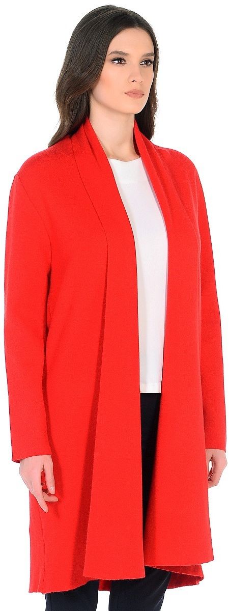 Кардиган женский Pettli Collection, цвет: красный. 639. Размер 46639 Кардиган женский Pettli Collection, цвет: красный. 639. Размер 46639Женский кардиган Pettli Collection изготовлен из хлопка с добавлением вискозы и кашемира. Модель длины миди без застежки имеет длинные рукава и прямой силуэт. Такой кардиган отлично дополнит любой ваш образ.