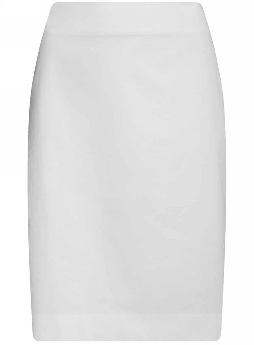 Юбка oodji Collection, цвет: белый. 21608006-4B/42307/1000N. Размер 36-170 (42-170)21608006-4B/42307/1000N Юбка oodji Collection, цвет: белый. 21608006-4B/42307/1000N. Размер 36-170 (42-170)21608006-4B/42307/1000NСтильная юбка-карандаш выполнена из эластичного хлопка. Сзади модель застегивается на потайную застежку-молнию и дополнена разрезом.