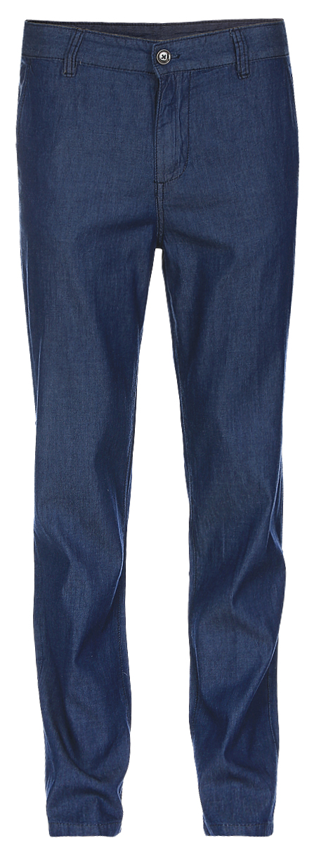 Брюки мужские Baon, цвет: синий деним. B797017_Blue Denim. Размер M (48)B797017_Blue Denim Брюки мужские Baon, цвет: синий деним. B797017_Blue Denim. Размер M (48)B797017_Blue DenimСтильные мужские брюки Baon выполнены из натурального хлопка. Модель прямого кроя и стандартной посадки застегивается на ширинку с застежкой-молнией, а также на пуговицу в поясе. На поясе предусмотрены шлевки для ремня. Брюки оснащены двумя боковыми карманами с косыми срезами спереди и двумя втачными карманами на пуговицах сзади.