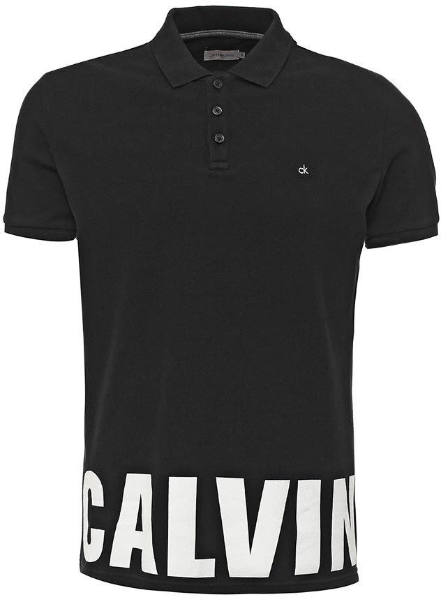 Поло мужское Calvin Klein Jeans, цвет: черный, белый. J30J305054. Размер M (48)J30J305054 Поло мужское Calvin Klein Jeans, цвет: черный, белый. J30J305054. Размер M (48)J30J305054Поло Calvin Klein Jeans выполнено из натурального хлопка, комфортного при движении. Модель с отложным воротником и короткими рукавами оформлена фирменным принтоми вышивкой с изображением логотипа бренда.