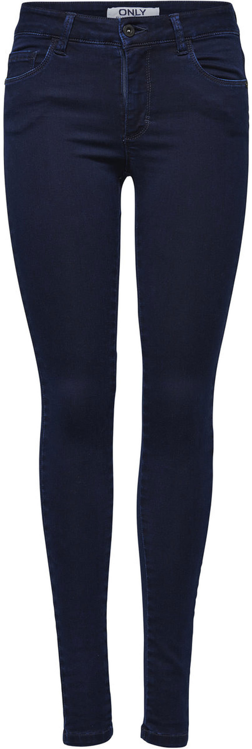 Джинсы женские Only, цвет: темно-синий. 15092651_Dark Blue Denim. Размер L-32 (48-32)15092651_Dark Blue Denim Джинсы женские Only, цвет: темно-синий. 15092651_Dark Blue Denim. Размер L-32 (48-32)15092651_Dark Blue DenimСтильные женские джинсы Only выполнены из хлопка с добавлением полиэстера и эластана. Материал мягкий и приятный на ощупь, не сковывает движения и дарит комфорт. Джинсы-скинни с заниженной посадкой застегиваются на пуговицу в поясе и ширинку на застежке-молнии. На поясе предусмотрены шлевки для ремня. Спереди модель дополнена двумя втачными карманами и одним накладным кармашком, сзади - двумя накладными карманами. Модель оформлена контрастной прострочкой.