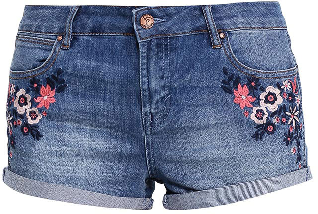 Шорты женские Sela Denim, цвет: синий джинс. SHJ-335/794-7213. Размер 27 (42/44)SHJ-335/794-7213 Шорты женские Sela Denim, цвет: синий джинс. SHJ-335/794-7213. Размер 27 (42/44)SHJ-335/794-7213Женские джинсовые шорты Sela, изготовленные из качественного хлопкового материала с эффектом потертостей, станут отличным дополнением гардероба в летний период. Короткие шорты прилегающего кроя и стандартной посадки на талии застегиваются на застежку-молнию и пуговицу и оформлены цветочной вышивкой. На поясе имеются шлевки для ремня. Модель дополнена двумя втачными и накладным карманами спереди и двумя накладными карманами сзади.