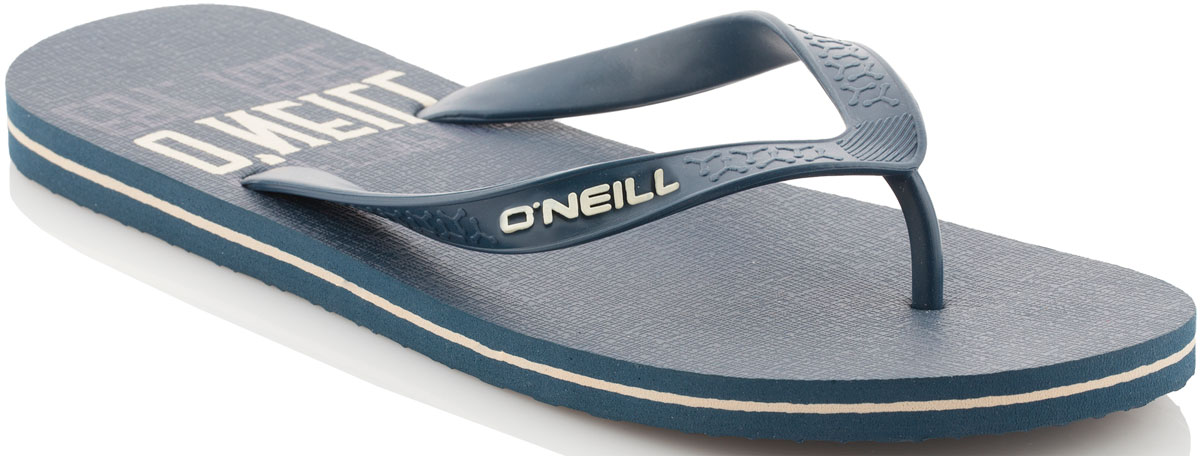 Сланцы мужские ONeill Fm Profile Graphic Flip Flops, цвет: темно-синий. 7A4530-5045. Размер 41 (40)7A4530-5045 Сланцы мужские ONeill Fm Profile Graphic Flip Flops, цвет: темно-синий. 7A4530-5045. Размер 41 (40)7A4530-5045Сланцы от ONeill незаменимы для пляжного сезона. Модель выполнена из качественного полимерного материала. Перемычка между пальцами отвечает за надежную фиксацию модели на ноге. Удобная подошва оформлена оригинальным принтом.