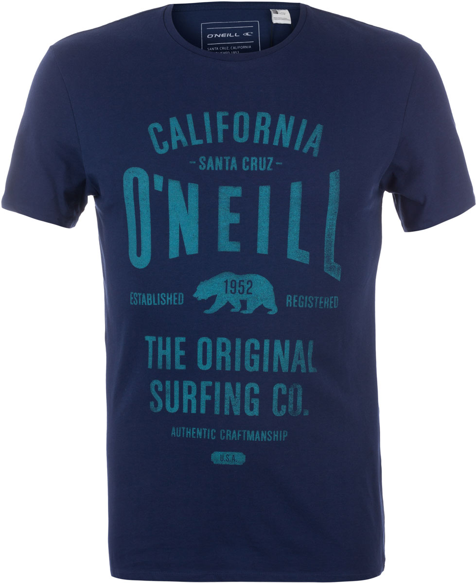 Футболка мужская ONeill Lm Muir T-Shirt, цвет: темно-синий. 7A3657-5056. Размер S (46/48)7A3657-5056 Футболка мужская ONeill Lm Muir T-Shirt, цвет: темно-синий. 7A3657-5056. Размер S (46/48)7A3657-5056Футболка мужская ONeill выполнена из 100% хлопка. Модель имеет стандартный крой, короткий рукав и круглый вырез горловины. Футболка дополнена надписями.