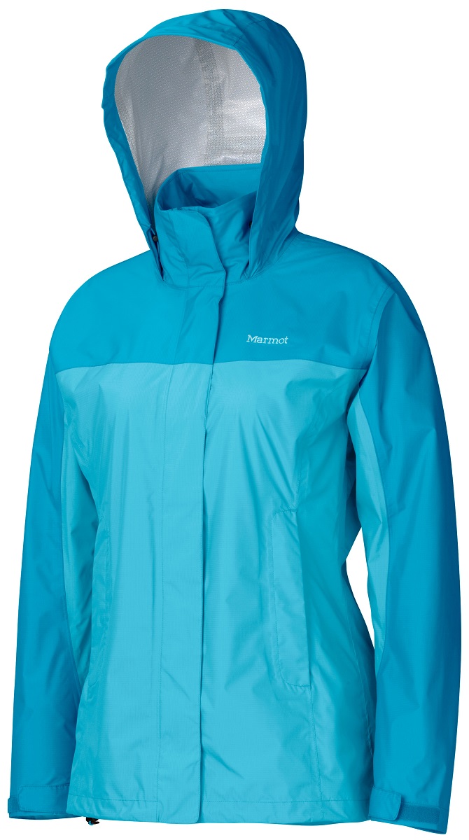 Дождевик женский Marmot Wms PreCip Jacket, цвет: голубой. 46200-2932. Размер XS(44/46)46200-2932 Дождевик женский Marmot Wms PreCip Jacket, цвет: голубой. 46200-2932. Размер XS(44/46)46200-2932Дождевик Wm`s PreCip Jacket создан специально для женщин. Бесспорный хит продаж. Этот легкий дождевик не подведет вас и защитит от дождя и влаги летом и в межсезонье. Технология PreCip™ Dry Touch - водостойкий, дышащий материал, 100% водонепроницаемые швы, капюшон имеет возможность хорошего обзора и при необходимости убирается в воротник - двусторонние молнии в районе подмышек обеспечивают отличную вентиляцию. Низ куртки регулируется эластичным шнуром – для универсальности в любую непогоду.