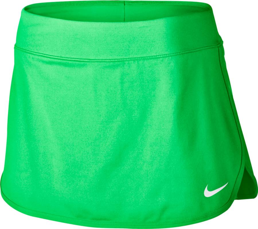Юбка для тенниса Nike Pure Skirt, цвет: зеленый. 728777-300. Размер S (42/44)728777-300 Юбка для тенниса Nike Pure Skirt, цвет: зеленый. 728777-300. Размер S (42/44)728777-300Теннисная юбка Pure Skirt от Nike выполнена из эластичного полиэстера, который обеспечивает комфортную посадку. Ткань Nike Dry с технологией Dri-FIT отводит влагу с кожи на поверхность изделия, где она быстро испаряется. Модель оснащена эластичным поясом и внутренними шортами.