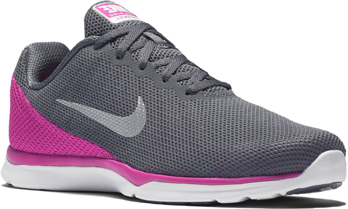 Кроссовки для бега женские Nike In-Season Tr 6, цвет: серый, розовый. 852449-003. Размер 7,5 (38)852449-003 Кроссовки для бега женские Nike In-Season Tr 6, цвет: серый, розовый. 852449-003. Размер 7,5 (38)852449-003Женские кроссовки In-Season Tr 6 от Nike выполнены из сетчатого текстиля, который обеспечивает естественную вентиляцию. Подкладка из текстиля комфортна при движении. Стельками из пеноматериала с текстильной поверхностью и с эффектом памяти для невероятного комфорта. Шнуровка надежно зафиксирует модель на ноге. Подошва дополнена рифлением.
