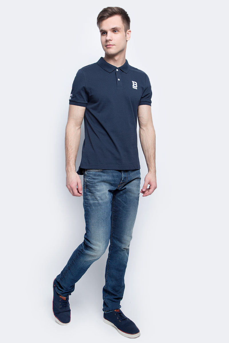 Поло мужское Baon, цвет: синий. B707015_Deep Navy. Размер XXXL (56)B707015_Deep Navy Поло мужское Baon, цвет: синий. B707015_Deep Navy. Размер XXXL (56)B707015_Deep NavyПоло мужское Baon выполнено из натурального хлопка. Модель с отложным воротником и короткими рукавами застегивается на пуговицы.