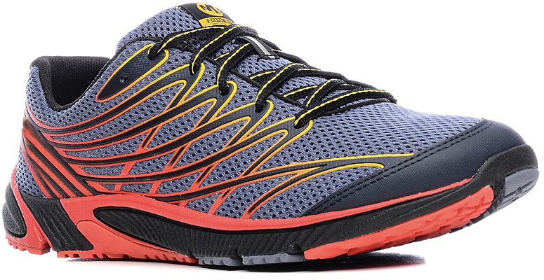 Кроссовки для бега мужские Merrell Bare Access 4, цвет: серый, красный. 37751. Размер 10H (44)37751 Кроссовки для бега мужские Merrell Bare Access 4, цвет: серый, красный. 37751. Размер 10H (44)37751Мужские кроссовки от Merrell предназначены для бега по пересеченной местности. Конструкция модели обеспечивает высокую степень защиты стопы от повреждений. Антибактериальная пропитка подкладки и стельки M Select Fresh препятствует появлению специфического запаха. Вставки TrailProtect во фронтальной части промежуточной подошвы смягчают удары. Промежуточная подошва, выполненная из ультралегкого, прочного и упругого EVA, гарантирует усиленную амортизацию, а мягкие вставки в пяточной и фронтальной части поглощают и смягчают ударную нагрузку. Технология подошвы M Select Grip гарантирует долговечность, специальный рисунок протектора обеспечивает отличное сцепление на разных видах поверхности. Самоочищающийся протектор сконструирован таким образом, чтобы в его элементах не застревали мелкие камни, не удерживалась земля.