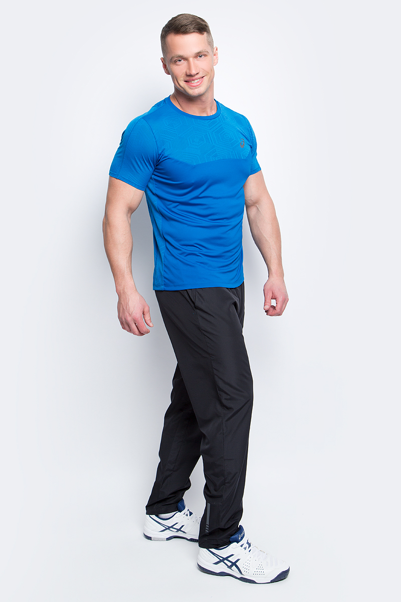 Футболка для фитнеса мужская Asics Ventilation Top, цвет: синий. 141623-8154. Размер XL (52/54)141623-8154 Футболка для фитнеса мужская Asics Ventilation Top, цвет: синий. 141623-8154. Размер XL (52/54)141623-8154Мужская футболка Asics выполнена из полиэстера. У модели классический круглый ворот и короткие стандартные рукава. Изделие оформлено дышащими вставками. Технология Motion Dry позволяет выводить влагу, оставляя тело сухим и сохраняя его оптимальный температурный режим.