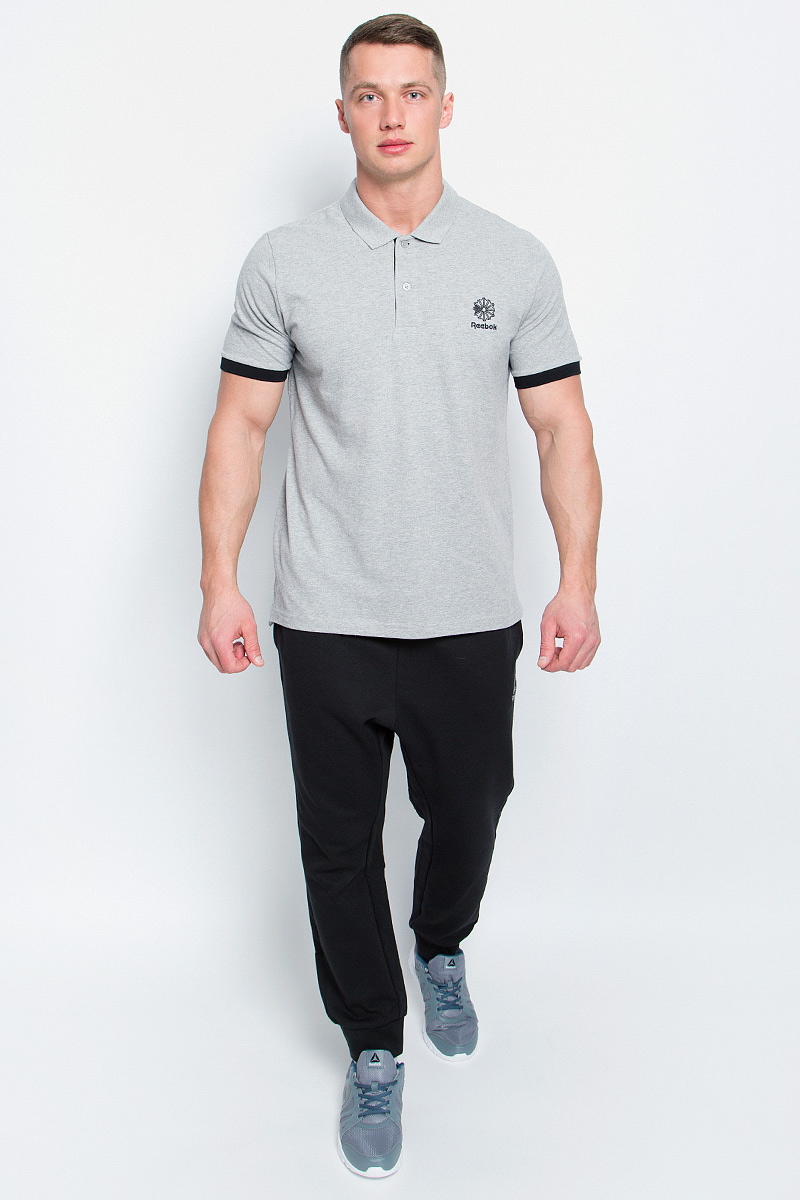 Поло мужское Reebok F Polo, цвет: серый. BK5152. Размер M (48/50)BK5152 Поло мужское Reebok F Polo, цвет: серый. BK5152. Размер M (48/50)BK5152Мужское поло Reebok F Polo изготовлено из натурального хлопка.Модель с короткими рукавами и отложным воротником застегивается спереди на две пуговицы. Передняя часть декорирована оригинальной вышивкой. Манжеты рукавов дополнены трикотажными резинками контрастного цвета. По бокам поло дополнено небольшими разрезами. Спинка слегка длиннее передней части поло. Стильное и современное оформление этой модели заметно подчеркнет вашу индивидуальность.
