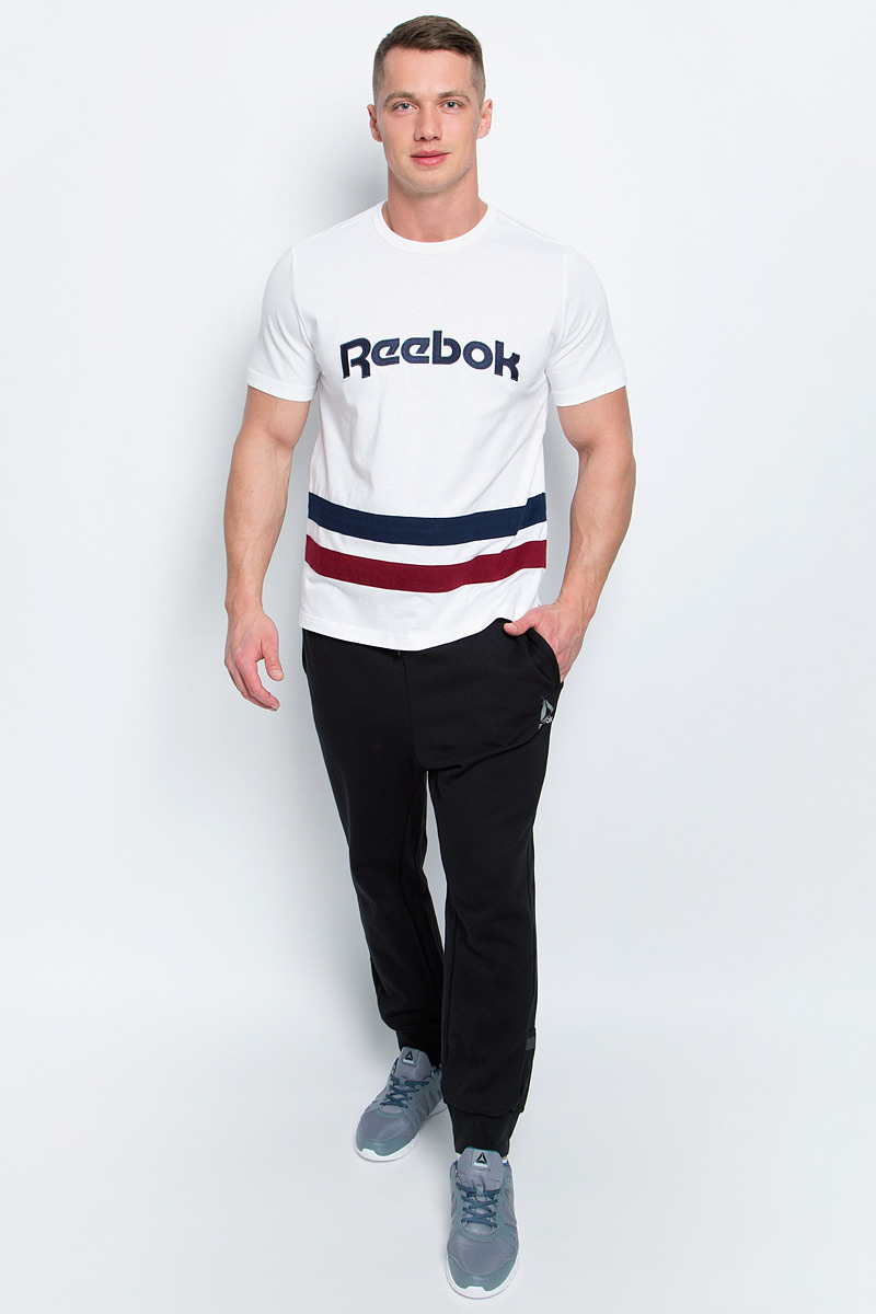 Футболка мужская Reebok F Striped Tee, цвет: белый. BK3328. Размер M (48/50)BK3328 Футболка мужская Reebok F Striped Tee, цвет: белый. BK3328. Размер M (48/50)BK3328Мужская футболка Reebok F Striped Tee изготовлена из натурального хлопка. По бокам модели имеются небольшие разрезы. Классическая футболка с контрастными полосами и вышивкой с легендарным логотипом позволит продемонстрировать приверженность бренду и станет незаменимым базовым элементом вашего гардероба.