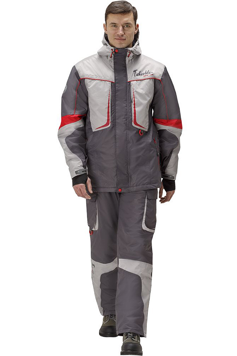 Костюм рыболовный мужской FisherMan Nova Tour Малле, цвет: светло-серый. 95941-908. Размер XS (46)95941-908 Костюм рыболовный мужской FisherMan Nova Tour Малле, цвет: светло-серый. 95941-908. Размер XS (46)95941-908Практичный и надежный костюм FisherMan Nova Tour выполнен специально для рыбалки. Куртка с капюшоном застегивается на молнию и клапан с кнопками. Изделие дополнено врезными карманами на молниях. Брюки выполнены с высокой грудкой на эластичных лямках и дополнены карманами.