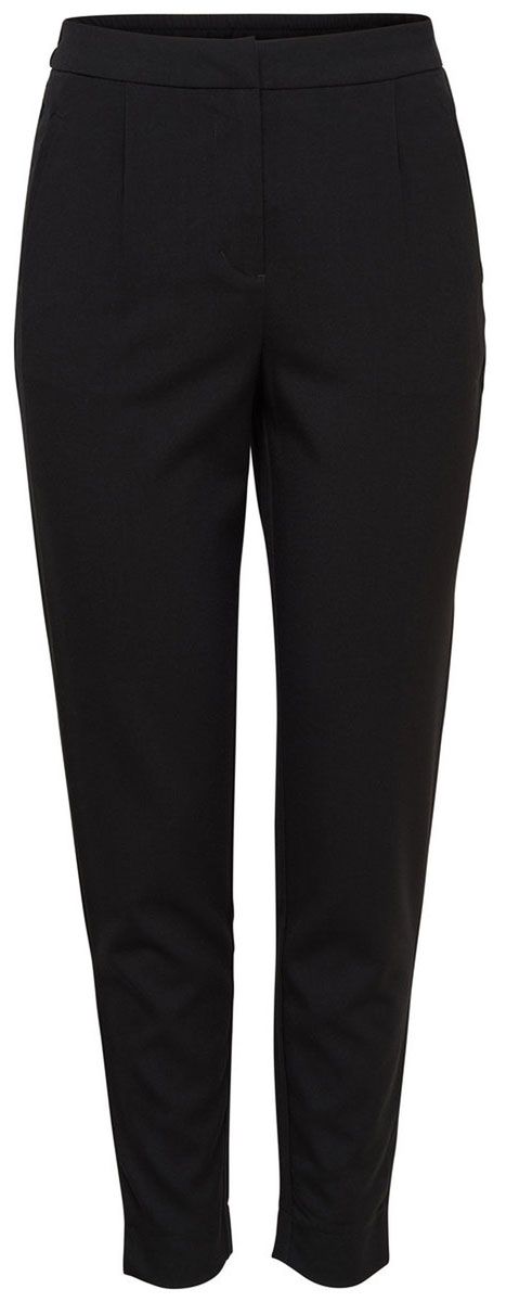 Брюки женские Only, цвет: черный. 15128551_Black. Размер 40 (46)15128551_Black Брюки женские Only, цвет: черный. 15128551_Black. Размер 40 (46)15128551_BlackСтильные женские брюки Only выполнены из качественного комбинированного материала. Модель прямого кроя со средней посадкой застегивается на молнию, пуговицу и застежку-крючок. По бокам изделие дополнено втачными карманами, а сзади имитацией двух прорезных карманов. Пояс сзади дополнен резинкой для наилучшей посадки по фигуре. Такие брюки - отличный вариант для создания образа на каждый день.