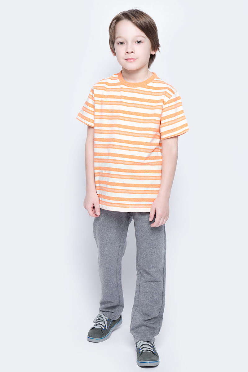 Футболка для мальчика Sela, цвет: желто-оранжевый. Ts-811/1069-7121. Размер 140, 10 летTs-811/1069-7121 Футболка для мальчика Sela, цвет: желто-оранжевый. Ts-811/1069-7121. Размер 140, 10 летTs-811/1069-7121Стильная футболка для мальчика Sela изготовлена из натурального хлопка и оформлена принтом в полоску. Воротник дополнен мягкой трикотажной резинкой.Яркий цвет модели позволяет создавать модные образы.