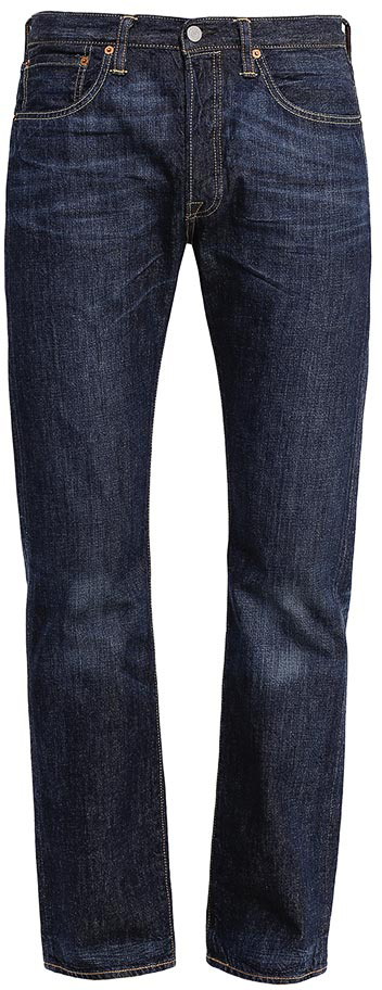 Джинсы мужские Levis® 501, цвет: темно-синий. 50123740. Размер 34-32 (50-32)50123740 Джинсы мужские Levis® 501, цвет: темно-синий. 50123740. Размер 34-32 (50-32)50123740Мужские джинсы Levis®501 изготовлены из плотного денима. Модель со стандартной посадкой и фирменной ширинкой на болтах слегка заужена к низу. Спереди расположены два втачных кармана и один маленький накладной, а сзади - два накладных кармана. Изделие оформлено эффектом потертости.