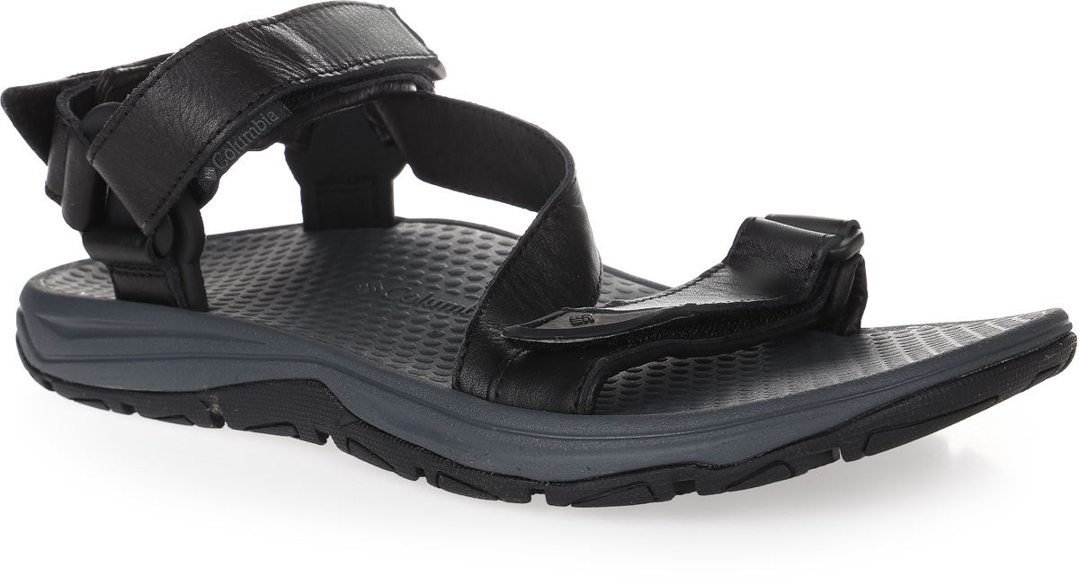 Сандалии мужские Columbia Big Water Leather, цвет: черный. 1760141-010. Размер 8 (40,5)1760141-010 Сандалии мужские Columbia Big Water Leather, цвет: черный. 1760141-010. Размер 8 (40,5)1760141-010Универсальные мужские сандалии Columbia Big Water Leather выполнены из натуральной кожи. Модель фиксируется благодаря ремешкам на застежках-липучках, регулирующим нужный объем. Подкладка также исполнена из натуральной кожи. Анатомическая форма подошвы позволяет ногам чувствовать себя наиболее комфортно. Технология FluidFrame разработана длядополнительной поддержки стопы. Промежуточная подошва из материала Techliteобеспечивает отличную амортизацию и поддержку. Подметка выполнена из резины Omni-Grip, разработанной специально для ходьбы по влажным поверхностям. Такие сандалии подойдут как для путешествий, туристических походов, так и для повседневной жизни или отдыха.