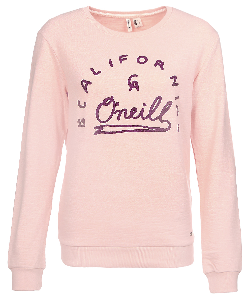 Свитшот женский ONeill Lw Logo Driver Sweatshirt, цвет: розовый. 7A6410-4075. Размер XS (42/44)7A6410-4075 Свитшот женский ONeill Lw Logo Driver Sweatshirt, цвет: розовый. 7A6410-4075. Размер XS (42/44)7A6410-4075Женский свитшот ONeill выполнен из 100% хлопка. Модель имеет стандартный крой, длинный рукав и круглый вырез горловины. Свитшот дополнен надписями.