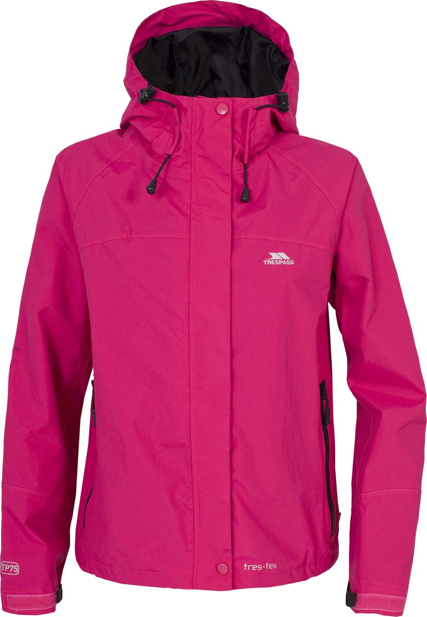 Ветровка женская Trespass Miyake_Jacket, цвет: розовый. FAJKRAF20010. Размер M (46)FAJKRAF20010 Ветровка женская Trespass Miyake_Jacket, цвет: розовый. FAJKRAF20010. Размер M (46)FAJKRAF20010Великолепная женская куртка из мембранного материала с показателями водонепроницаемости 5000мм, дышимости 5000г/м2/24ч для занятия спортом. Модель с капюшоном спереди застегивается на молнию, дополнена защитной планкой и кнопками. Спереди имеются два прорезных кармана на молнии.