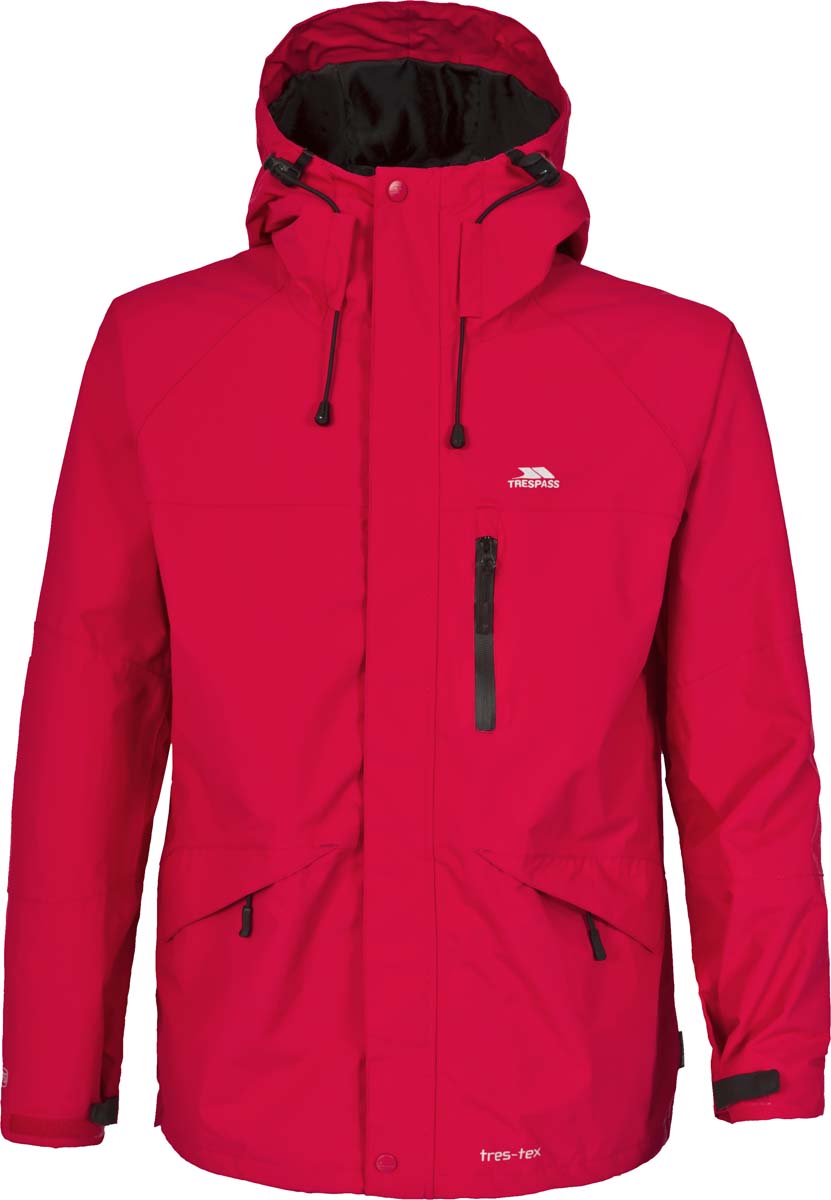 Ветровка мужская Trespass Corvo_Jacket, цвет: красный. MAJKRAF20008. Размер XXL (56)MAJKRAF20008 Ветровка мужская Trespass Corvo_Jacket, цвет: красный. MAJKRAF20008. Размер XXL (56)MAJKRAF20008Великолепная мужская куртка из мембранного материала с показателями водонепроницаемости 5000мм, дышимости 5000г/м2/24ч для занятия спортом. Модель с капюшоном застегивается на молнию и защитную планку с кнопками. Спереди имеются 2 прорезных кармана.