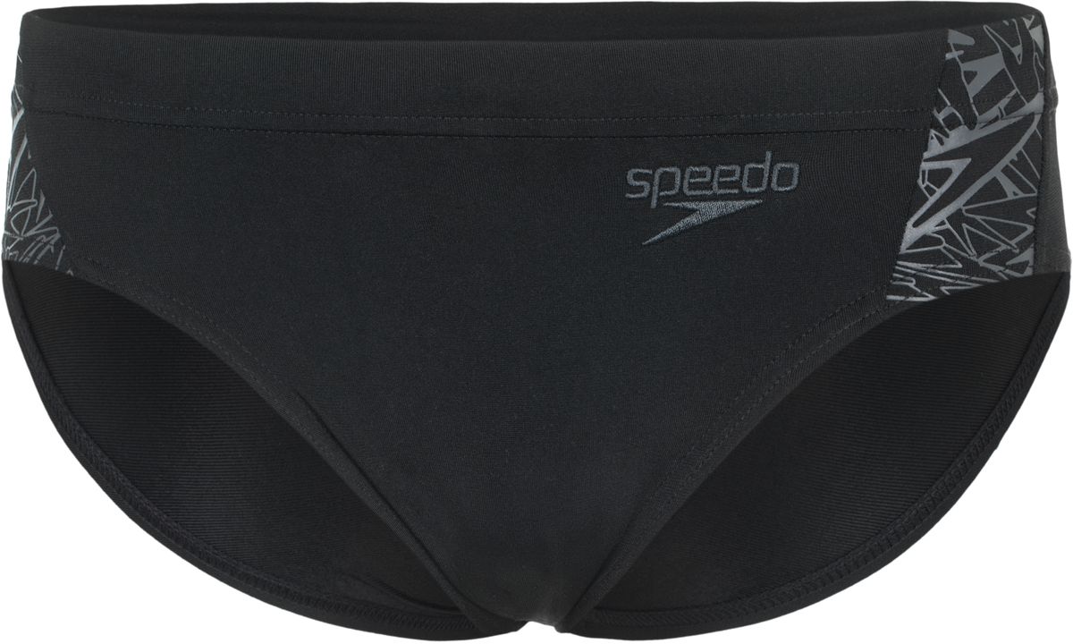 Плавки мужские Speedo Boom Splice 7cm Brief, цвет: черный, серый. 8-10854B443-B443. Размер 36 (46/48)8-10854B443-B443 Плавки мужские Speedo Boom Splice 7cm Brief, цвет: черный, серый. 8-10854B443-B443. Размер 36 (46/48)8-10854B443-B443Спортивные плавки Speedo Boom Splice 7cm Brief с ярким контрастным логопринтом предназначены для тренировок в бассейне. Плавки имеют пояс на мягкой эластичной резинке и удобно садятся по фигуре, обеспечивая комфорт при любых видах активности в воде.Благодаря технологии Technologyткань плавок в 10 раз более устойчива к разрушающему воздействию хлора, чем обычные ткани с эластаном и спандексом. Высота бокового шва: 7 см.