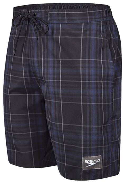 Шорты для плавания мужские Speedo YD Check Leisure 18 Watershort, цвет: черный. 8-10865B588-B588. Размер S (46/48)8-10865B588-B588 Шорты для плавания мужские Speedo YD Check Leisure 18 Watershort, цвет: черный. 8-10865B588-B588. Размер S (46/48)8-10865B588-B588Мужские шорты для плавания Speedo YD Check Leisure 18 Watershort с принтом клетка выполнены по технологии yarn-dye, которая подразумевает прокрашивание нитей перед плетением ткани, что обеспечивает более стойкий цвет по сравнению с принтами, которые наносятся поверх готовой ткани. Легкая и прочная ткань со специальной обработкой Quick dry позволяет шортам быстро высыхать после намокания, не сковывает свободу движений. Сетчатая несъемная вставка в виде трусов-слипов обеспечивает необходимую циркуляцию воздуха. Эластичный пояс с затягивающимся шнурком позволяет отрегулировать посадку точно по фигуре. По бокам расположены два прорезных кармана, подкладка которых выполнена из сетки, сзади - один прорезной карман на липучке. На карманах предусмотрена система слива воды. Изделие оформлено нашивкой с названием бренда. Такие шорты - идеальный выбор для отдыха, купания и активных игр на пляже. В них вы всегда будете чувствовать себя уверенно и комфортно!