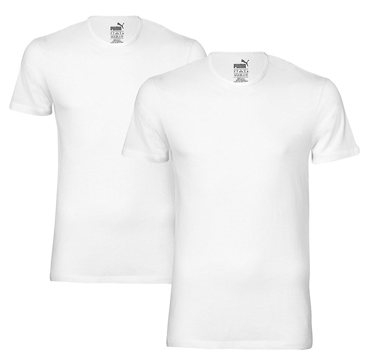 Футболка мужская Puma Basic 2p Crew Tee, цвет: белый, 2 шт. 90668902. Размер M (46/48)90668902 Футболка мужская Puma Basic 2p Crew Tee, цвет: белый, 2 шт. 90668902. Размер M (46/48)90668902Мужская футболка Puma Basic 2p Crew Tee выполнена из высококачественного материала. Удобная посадка позволяет вам не отвлекаться ни на что, кроме покорения новых вершин и достижений. Модель с короткими рукавами и круглым вырезом горловины.