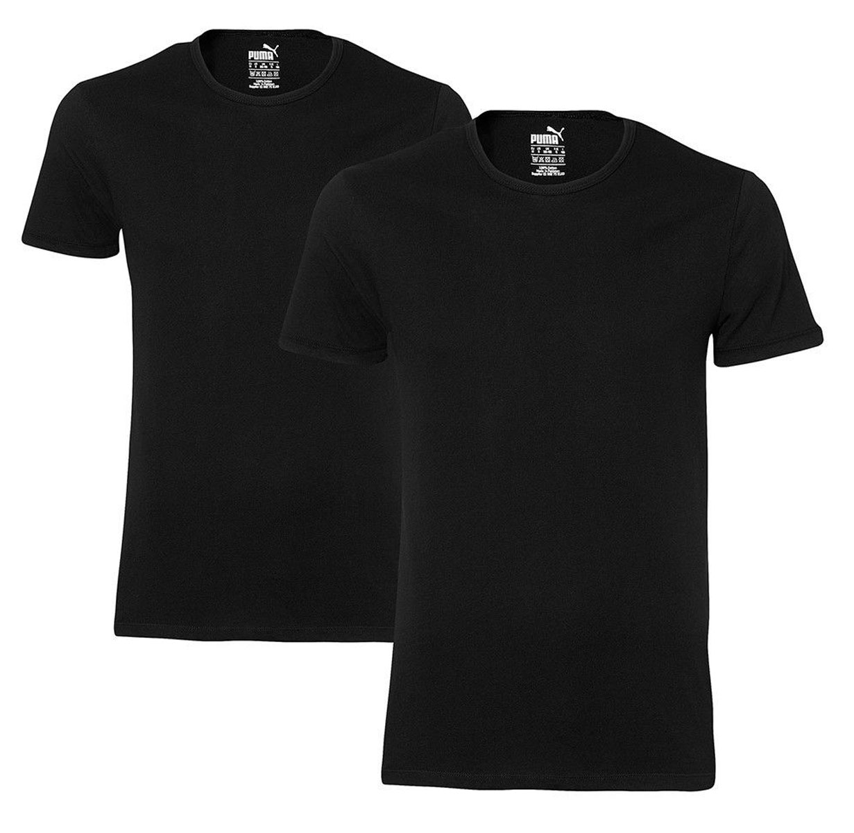 Футболка мужская Puma Basic 2p Crew Tee, цвет: черный, 2 шт. 90668901. Размер S (44/46)90668901 Футболка мужская Puma Basic 2p Crew Tee, цвет: черный, 2 шт. 90668901. Размер S (44/46)90668901Мужская футболка Puma Basic 2p Crew Tee выполнена из высококачественного материала. Удобная посадка позволяет вам не отвлекаться ни на что, кроме покорения новых вершин и достижений. Модель с короткими рукавами и круглым вырезом горловины.